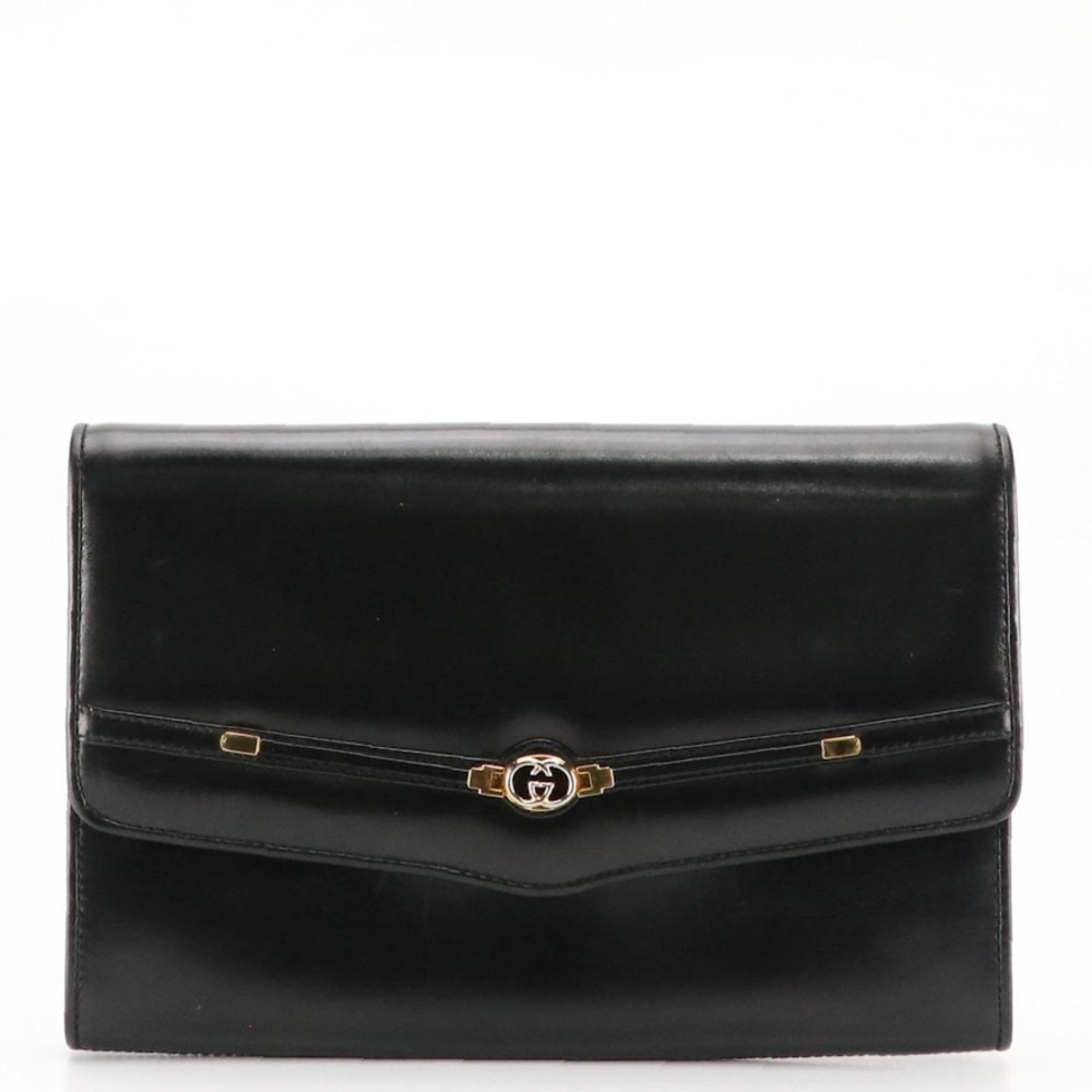 Gucci Black Leather Cross Body